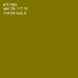 #7E7500 - Yukon Gold Color Image